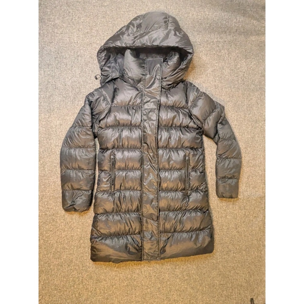 Nike Long Puffer Jacket Hooded Women's Small Heavy‎ Duty Winter Coat Insulated